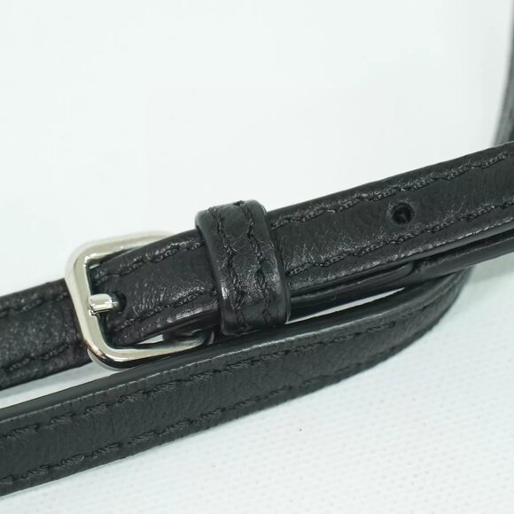 FENDI Micro Bucket Monster 8M0354 Leather 2way Shoulder Handbag Black Silver - Picture 8 of 12